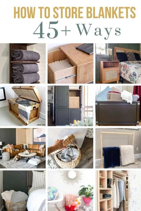 Storing Bedding Organizing Ideas, Wall Cubbies Storage, Diy Blanket Storage Ideas, Blanket Display Ideas, Blanket Storage Living Room, Blanket Storage Ideas, Wall Cubbies, Linen Closet Storage, Store Blankets