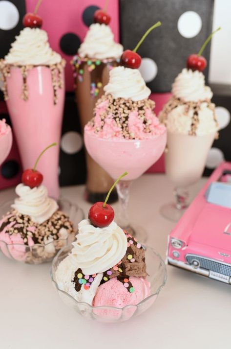 Fake Food Ideas, Diy Ice Cream Craft, Ice Cream Sundae Craft, Styrofoam Ice Cream, Fake Sweets Diy, Fake Food Crafts, Fake Food Decorations Diy, Ice Cream Centerpiece Ideas Diy, Diy Fake Food Decor