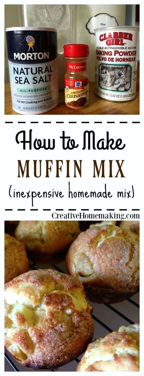 Homemade Muffin Mix, Muffin Mix Recipe, Baking Mix Recipes, Homemade Dry Mixes, Homemade Pantry, Homemade Muffins, Muffin Mix, Homemade Spices, Homemade Seasonings