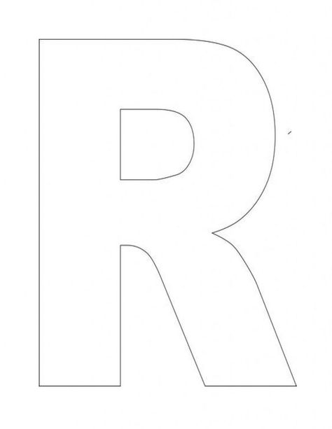 Letter R Template, Free Printable Alphabet Templates, Letter R Activities, Letter Stencils To Print, Teaching Preschoolers, Moldes Para Baby Shower, Alphabet Letter Templates, Preschool Phonics, Letters Printable