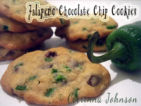 Unusual Cookie Recipes, Unusual Cookies, Spicy Cookies, Spicy Desserts, Cafe Delights, Rosette Cookies, Hot Pepper Recipes, Spicy Chocolate, Jalapeno Recipes