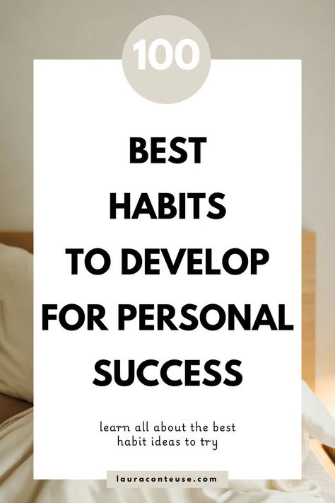 Discover 100 good habits to transform your life. Start with micro habits that are easy to implement. Explore good daily habits that will change your life and find good habits to start for a more fulfilling lifestyle. Incorporate daily habits to start today that promote well-being. Embrace good habits in daily life to support your growth. Learn how to better your life with life-changing habits tailored for you. Discover good habits for women and the best habits to develop for personal success. Microhabits List, Atomic Habits Examples, Best Habits For Success, Smart Habits, Good Habits To Start, Habits To Develop, Micro Habits, Habits List, Good Daily Habits