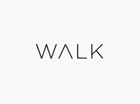 Walk verbicon by Haris Jusovic Walk Logo, Happy Birthday Steve, Typography Logo Inspiration, Space Logo, Walk In The Light, Infiniti Logo, Typography Logo, Walking By, Health Lifestyle