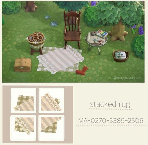 Acnh Rugs, Acnh Spring, Cottage Core Animal Crossing, Codes Acnh, Vintage Kidcore, Picnic Blanket Pattern, Spring Moodboard, Acnh Path, Cottagecore Animal Crossing