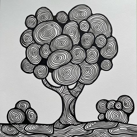 Perla Schippers (@liefsperla) • Instagram-foto's en -video's Zentangle Tree, Doodle Art Letters, Doddle Art, Doodle Doodle, Doodle Art Flowers, 6th Grade Art, Doodle Art Journals, Zen Doodle Art, African Art Paintings