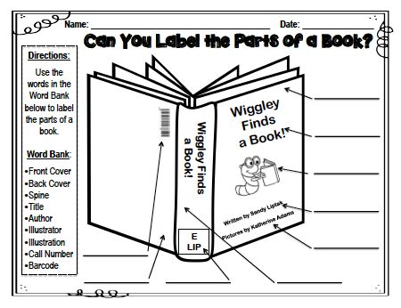 I love the beginning of the year, and teaching the Parts of a Book is one of my favorite lessons to do.  I had previously created an activity where students actually help me MAKE a book, and then we reviewed the vocabulary on a large interactive poster.  (You can read about that activity here.)...  Read more Book Care Lessons, Book Lessons, Interactive Poster, Library Resources, Library Lesson Plans, Library Games, Library Labels, Book Care, Parts Of A Book