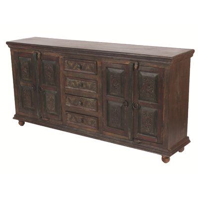 World Menagerie Pentecost 4 Drawer Sideboard Buffets And Sideboards, Wood Buffet, Carved Doors, Wood Sideboard, Wood Dust, Antique Design, Buffet Table, Sideboard Buffet, Cabinet Furniture