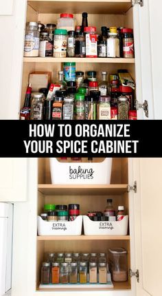 Spice Cabinet Organization, Diy Spices, Spice Cabinet, Spice Storage, Diy Kitchen Storage, Kitchen Spices, Spice Organization, Kitchen Cabinet Organization, How To Organize