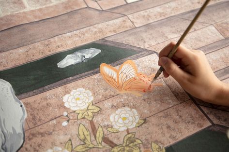 [INTERVIEW] Designer applies traditional Korean aesthetics to wallpaper Korean Dynasty Aesthetic, Korean Traditional Aesthetic, Korean Dynasty, Paris In January, Korean Aesthetics, Korean Tea, Traditional Aesthetic, Traditional Books, Lotte World