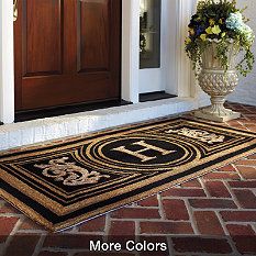 Wingate Monogrammed Entry Mat Outside Door Mats, Double Door Entryway, Front Door Rugs, Entry Mat, Monogram Door Mat, Entry Mats, Indoor Mat, Front Door Rug, Front Gates