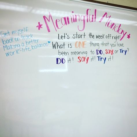 Meaningful Monday / morning message Whiteboard Prompts, Whiteboard Messages, Morning Board, Quick Writes, Responsive Classroom, Morning Activities, Daily Writing Prompts, Bell Work, Daily Writing