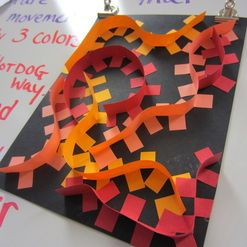 Abstract Movement Sculptures - Art with Mrs. Peroddy Art Sub Plans, 3d Art Projects, 4th Grade Art, Folding Paper, 3rd Grade Art, Elementary Art Projects, Homeschool Art, School Art Projects, Art Lessons Elementary