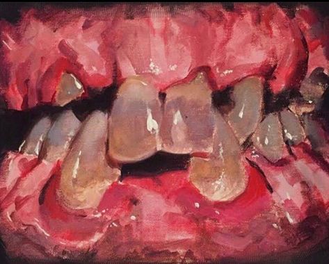 Teeth Art, Brush Your Teeth, Ap Art, Sketchbook Art Inspiration, Drawing Reference Poses, Art Block, Horror Art, Original Artists, Art Sketchbook