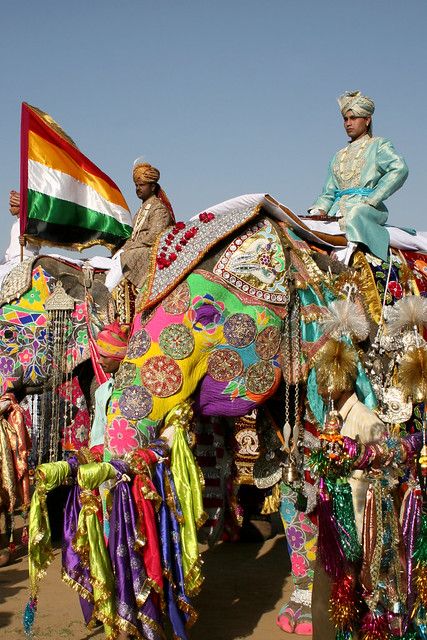 Cada mes de marzo, el colorido Elephant Festival de Jaipur despliega un sinfín de colores y fiesta en torno a uno de sus animales más queridos. Peanut Big Top, Elephant Festival, Painted Elephants, Elephant India, Indian City, Colourful Things, Outdoor Fountains, The Five Senses, 7 Wonders