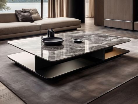 Rectangular low marble coffee table WE-087 by Wayne Enterprises Home Collection Coffee Table Designs, Centre Table Design, Wayne Enterprises, Dining Table Accessories, Low Coffee Table, Stone Coffee Table, Building Furniture, Table Designs, Style Lounge