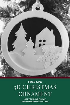 Free Christmas Cut Files For Cricut, Cricut 3d Christmas Tree, Silhouette Cameo 3d Paper Projects, Dreaming Tree Svg Cards, Christmas Cardstock Cricut, Cricut Christmas Ornaments Paper, Christmas Silhouette Templates Free, Cardstock Crafts Cricut Free, Layered Paper Christmas Ornaments