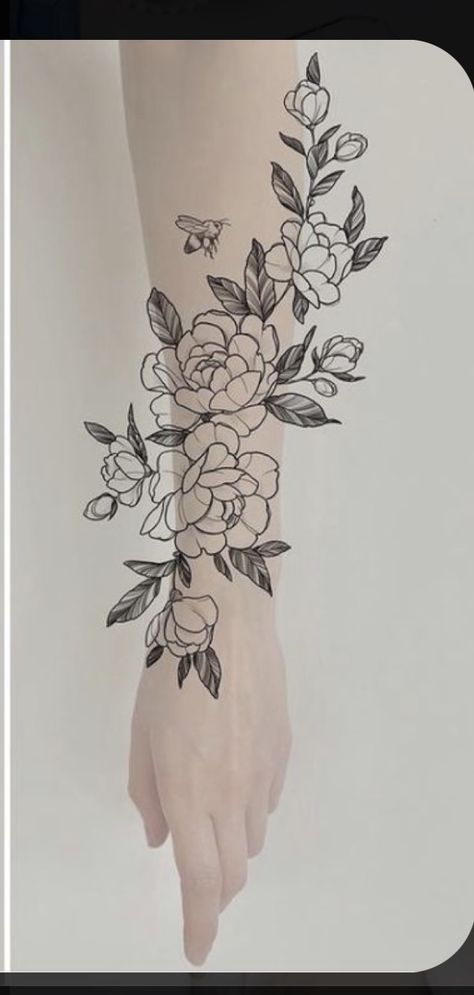 Arm Tattoos For Women Forearm, Arm Wrap Tattoo, Wrap Around Wrist Tattoos, Floral Arm Tattoo, Unique Half Sleeve Tattoos, Around Arm Tattoo, Wrap Around Tattoo, Arm Sleeve Tattoos For Women, Forearm Flower Tattoo