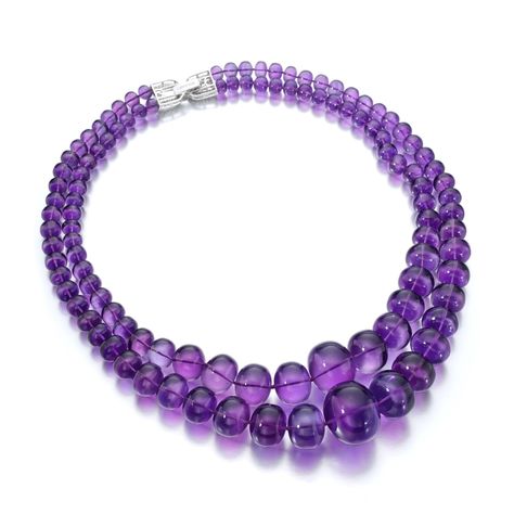 BULGARI | AMETHYST AND DIAMOND NECKLACE | Fine Jewels | 2020 | Sotheby's Jewel Choker, Bespoke Gifts, Amethyst Jewelry, Amethyst Beads, Choker Collar, Fine Jewels, Dream Jewelry, High Jewelry, Luxury Jewelry