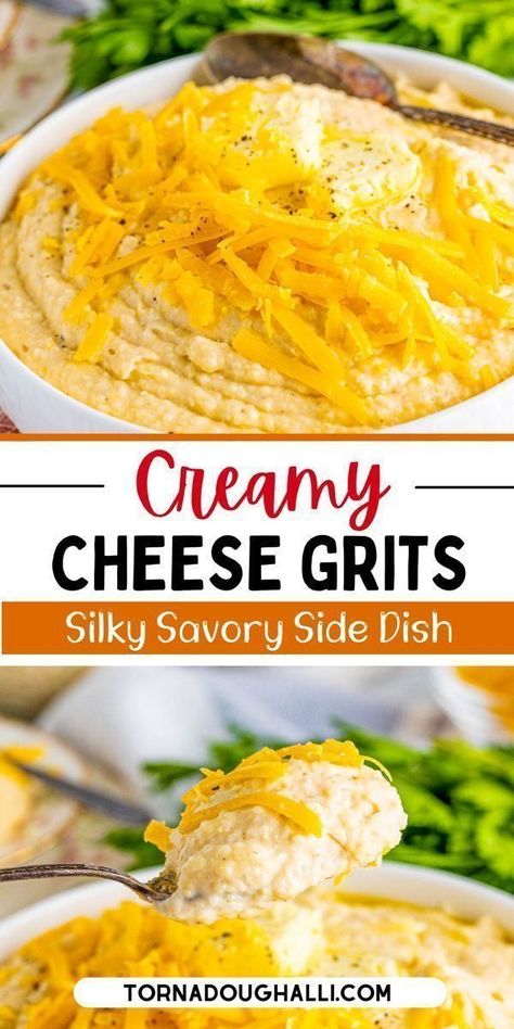 Cheese grits are super creamy and comforting with this recipe from Tornadough Alli! This irresistible, filling, and oh-so-delicious recipe is worth indulging in, and with minimal ingredients, it is quick and easy! This southern-style recipe is a favorite side dish! Cheese Grits Recipe Southern Style, Creamy Cheese Grits, Cheese Grits Recipe, Creamy Grits, Stay At Home Chef, Grits Recipe, Cheese Grits, Creamy Cheese, Favorite Side Dish