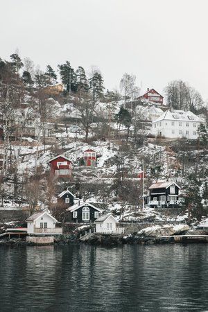 Norway Aesthetic Oslo, Oslo Aesthetic Winter, Oslo Norway Aesthetic Winter, Oslo In Winter, Oslo Norway Aesthetic, Oslo Aesthetic, Oslo Winter, Oslo Fjord, Norway Winter