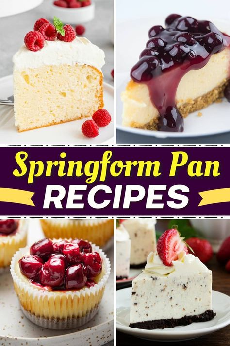 Springform Pan Cake Recipes, Desserts In Springform Pan, Spring Pan Recipes Desserts, Spring Pan Recipes, Springform Pan Recipes Desserts, Spring Form Pan Recipes, Individual Cheesecake Recipes, Springform Pan Recipes, Homemade Cake Mixes