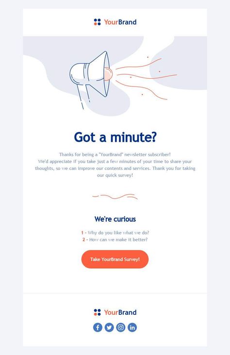 4 Ways to Send Better Survey Invitation Emails - Email Design Contest Email Design, Mailchimp Email Design Inspiration, Email Template Design Newsletter, Email Designs Layout, Mail Newsletter Design, Sales Email Design, Mail Invitation Design, Social Media Email Design, Survey Template Design