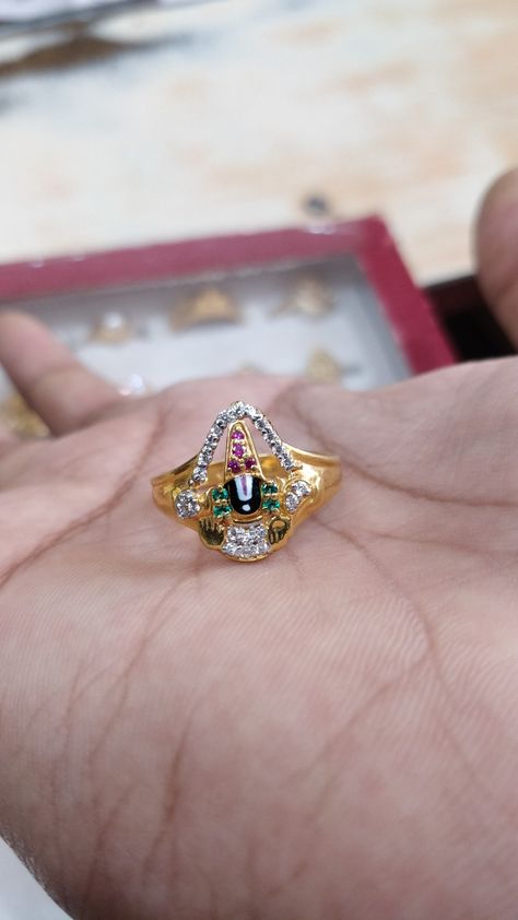 Venkateswara Swamy Rings Gold, Venkateshwara Swamy Rings For Men, God Rings For Men Gold, Lord Venkateswara Gold Rings For Men, Venkateswara Swamy Gold Rings For Men, Balaji Gold Rings For Men, Men's Rings Gold Indian, Balaji Pendant, Heavy Rings