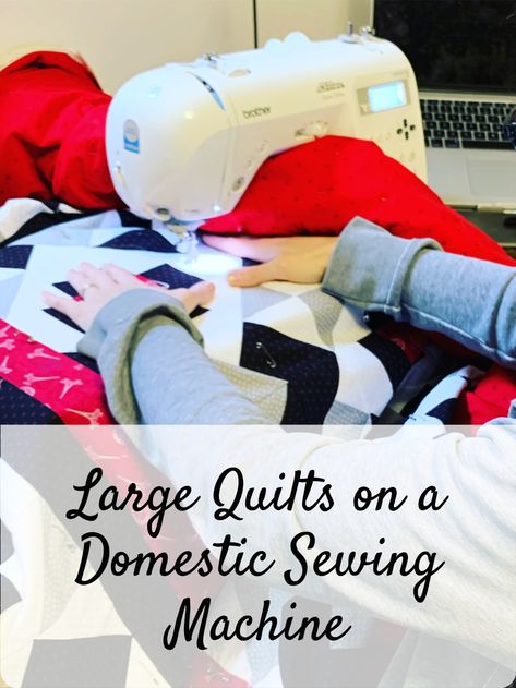 How To Quilt On A Regular Sewing Machine, Purple Quilt Patterns, Quilt In A Day Patterns Free, Sewing Machine Quilt Block, Quilt Repair, King Quilts, Freddy Moran, Basting A Quilt, Machine Quilting Tutorial