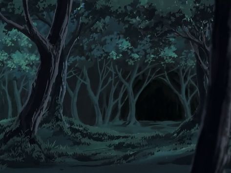 Anime Forest, Forest Backgrounds, Dark Forest Aesthetic, Forest Drawing, Night Illustration, Forest Backdrops, Dark Disney, Animation Art Sketches, Forest Background