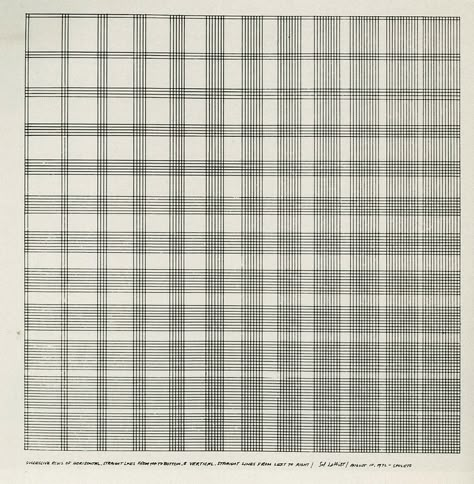 Sol Lewitt, Successive Rows of Horizontal Straight Lines f… | Flickr Sol Lewitt, Jasper Johns, Wall Drawing, Wow Art, Straight Lines, Minimal Art, Generative Art, Conceptual Art, Op Art