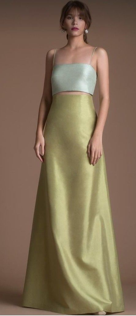 Occassion Dress Wedding Guest, Chartreuse Gown, Chartreuse Outfit, Silk Dress Wedding Guest, Rectangle Dress, Thai Silk Dresses, Gala Outfit, Color Combos Outfit, Classy Prom Dresses