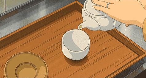 Tea Gif, Manga Food, When Marnie Was There, Chill Mood, Tea Cleanse, Anime Gifs, Banner Gif, Bag Art, Anime Food