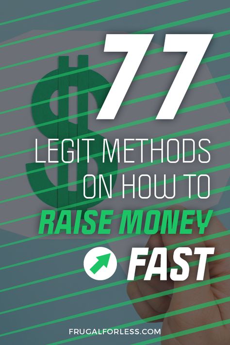 Learn how to raise money fast in 77 legit methods. Sometimes we need money quick and now. #makemoneyfast #makemoney #money #quickmoney Make Side Money, Investing Tips, Finance Advice, Additional Income, Fundraising Ideas, Borrow Money, Quick Money, Side Money, Earn Extra Money