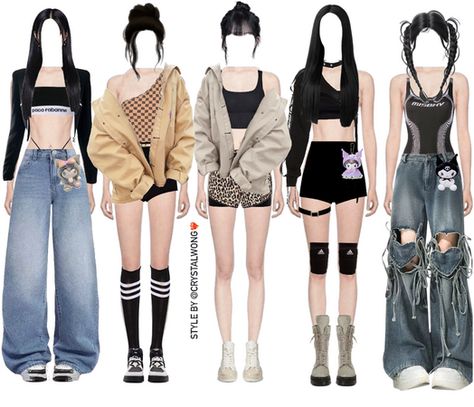 Crystalwong on ShopLook | The easiest way to find the perfect outfit Pop Dance Outfits, Idol Clothes Outfit, Kpop Outfits Ideas, Kpop Dance Practice Outfits, Outfit Ideas Concert, Dance Wear Practice, Outfit Kpop, Straight Black Hair, Dance Outfits Practice