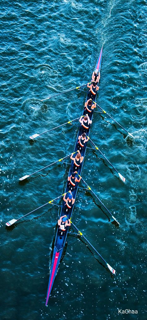 Photography, artistically, and sport Rowing Wallpaper, Blue Colour Wallpaper, Olympic Rowing, Row The Boat, Women's Rowing, Rowing Crew, Row Row Your Boat, Rowing Boat, Dancing Cat