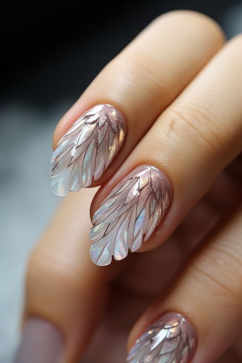 reflective angel wings, christmas nails, fall holiday nails, winter nails, december nails, winter nail designs, pretty nails ideas, stylish nails designs, fall baddie nails, winter christmas nails, christmas nails designs, christmas nails 2023, aesthetic christmas nails, nail art, holiday manicure, festive nails, nail inspiration, nail trends, nail ideas, nail art designs, winter nail art, holiday nail ideas, Xmas nails, seasonal nails, elegant nails, angel wings nails Angel Wings Nail Art, Wings Nail Art, Nail Art Winter, Plaid Nail Designs, Christmas Nail Design, Mint Green Nails, Reflective Nails, Fingernail Designs, Festive Nail Art