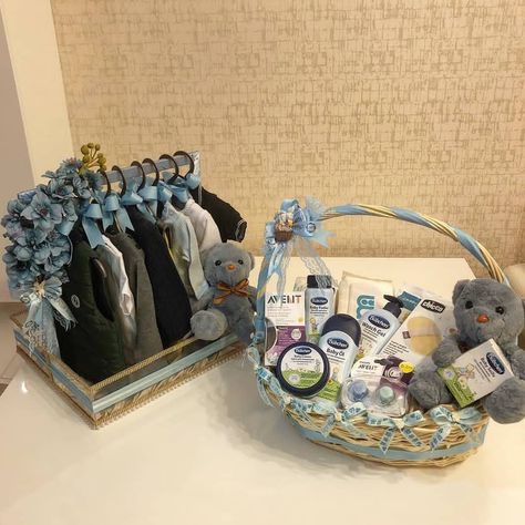 Baby Boy Gifts Basket, Baby Boy Hamper Ideas, Baby Boy Shower Gifts Basket, Baby Boy Gift Ideas, Kids Hamper, Baby Boy Gift Baskets, Baby Boy Decorations, Baby Shower Gift Box, Girl Gift Baskets