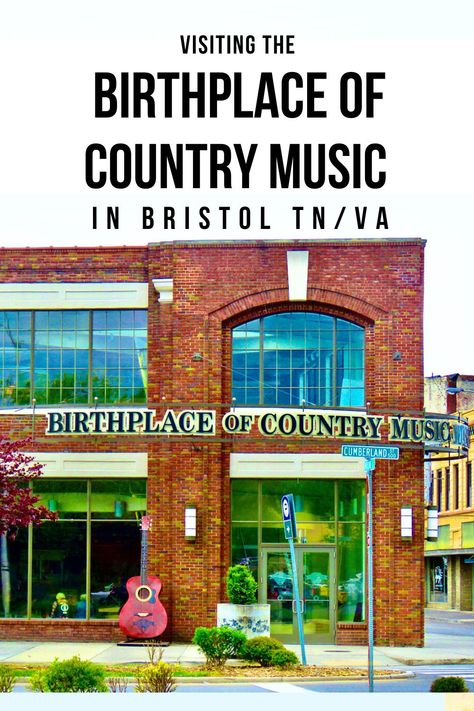 Visiting the Birthplace of Country Music Museum in Bristol TN/VA including info on history, exhibits, Radio Bristol, & more! bristol tn | bristol tn downtown | bristol va tn | bristol tennessee | virginia tennessee border | what to do in bristol tn | is bristol in tennessee or virginia | things to do in bristol va | bristol virginia | via @greenglobaltrvl Bristol Va, Things To Do In Bristol, Bristol Virginia, Bristol Tennessee, Jimmie Rodgers, Georgia Peaches, Bristol Tn, Music Museum, Old Train Station