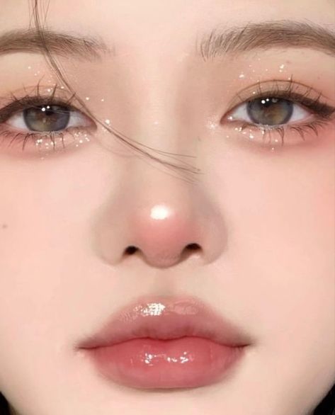 Korean Makeup Look, Inspo Makeup, Soft Makeup Looks, Makeup Face Charts, Korean Eye Makeup, Makeup For Black Skin, Ulzzang Makeup, Horror Makeup, Racun Shopee