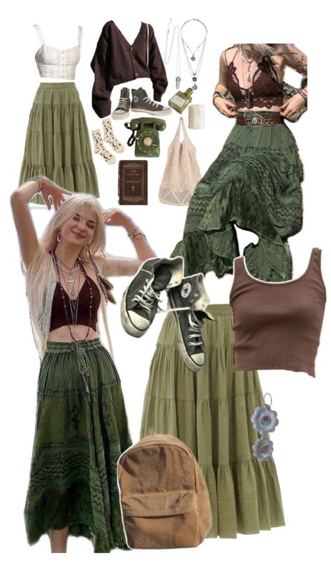 Hippie Outfit Inspo, Cottagecore Clothes, Cottagecore Outfits, Earthy Outfits, Estilo Hippie, Hippie Style Clothing, Hozier, Swaggy Outfits, Hippie Outfits