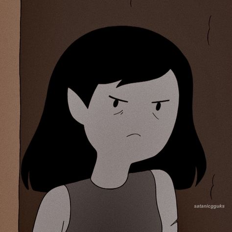 Marceline Icon, Marceline Pfp, Short Hair, Hair, Black