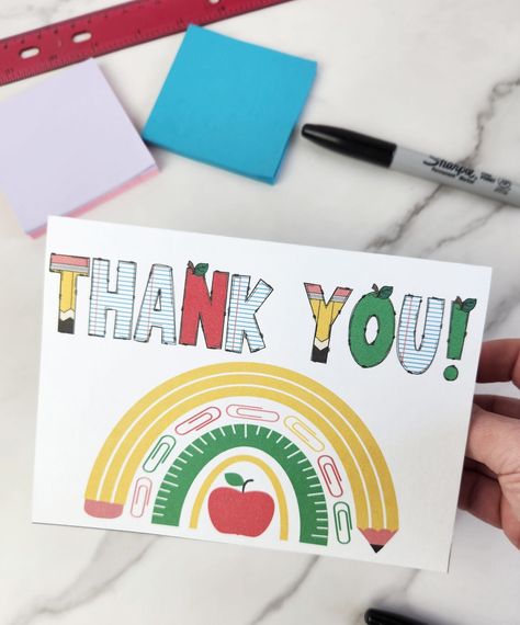 Editable Thank You Cards Free Printable, Teacher Thank You Cards Printable Free, Thank You Teacher Cards Printable, Thank You Card Template Printable Free, Printable Thank You Cards Free, Free Printable Thank You Cards, Thank You Teacher Cards, Printable Teacher Appreciation Cards, Teacher Appreciation Crafts