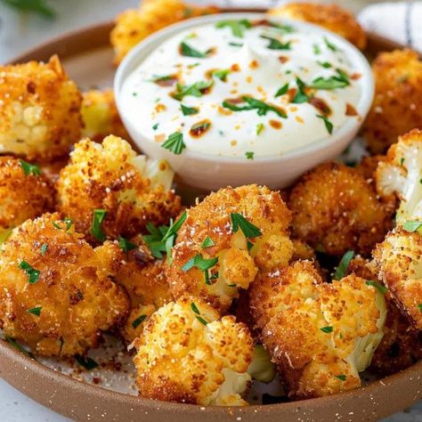 Golden Crispy Cauliflower Bites – Tasty Recipes Cauliflower Egg Bites, Golden Crispy Cauliflower Bites, Crunchy Cauliflower Bites, Breaded Cauliflower Fried, Italian Cauliflower Recipes, Cauliflower Appetizer Recipes, Cauliflower Bites Baked, Baked Cauliflower Head, Breaded Cauliflower Baked