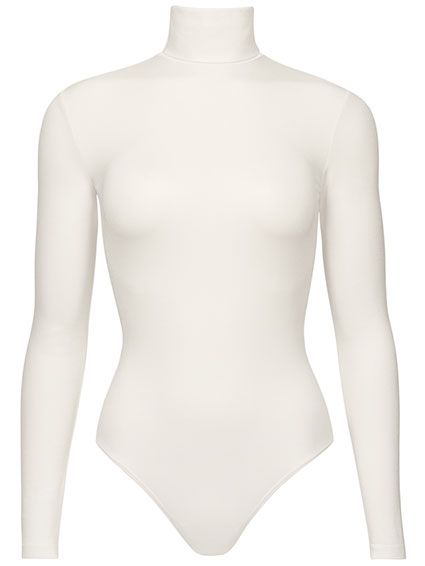 Womens Turtleneck Bodysuit | Colorado Thong Body | Wolford Represent Clothing, Designer Tights, Elegant Jacket, Ballet Clothes, Turtleneck Bodysuit, Lose Pounds, A Love Letter, White Turtleneck, Knit Bodysuit