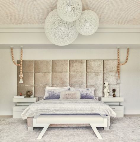 Transforming A Sprawling Connecticut Compound Into A Cohesive Refuge Neutral Room Design, Crushed Velvet Headboard, Neutral Room, Velvet Headboard, Unique Interior Design, Luxury Bedroom Master, Amazing Spaces, Main Bedroom, Formal Living Rooms