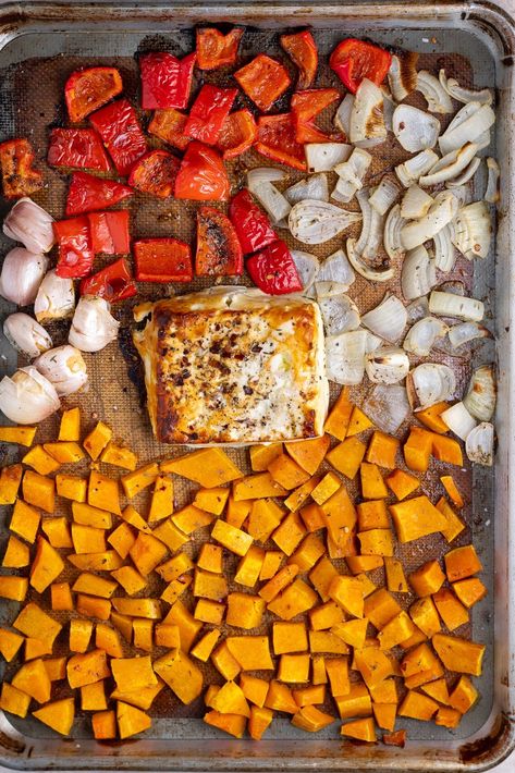 Roasted Butternut Squash Feta Pasta Recipe Squash Feta Pasta, Butternut Squash Feta, Butternut Squash Recipes Pasta, Pork Side Dishes, Butternut Squash Recipes Roasted, Butternut Squash Pasta, Baked Squash, Breakfast Specials, Feta Pasta