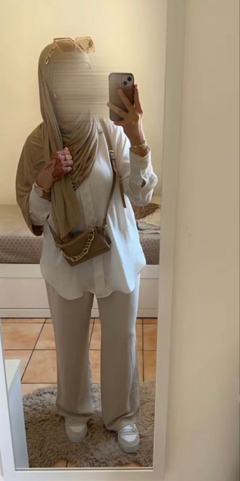 Daily fit 🤍 Hijabi Summer Outfits, Hijabi Fashion Summer, Hijab Outfit Summer, Hijab Fashion Summer, Estilo Hijab, Modest Casual Outfits, Hijabi Outfit, Stile Hijab, Mode Zara