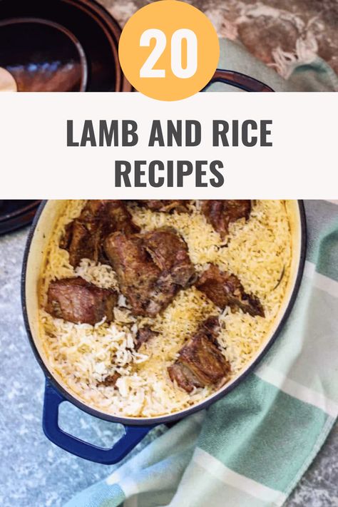 Lamb And Rice Recipes, Lamb Over Rice, Crockpot Lamb, Lamb And Rice, Lamb Meatballs Greek, Lamb Vindaloo, Lamb Korma, Meatballs And Rice, Slow Cooker Lamb