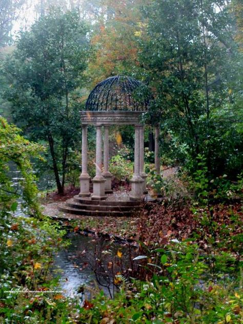 Longwood Gardens in the rain... Rain Gardens, Longwood Gardens, Garden Gazebo, Ideas Garden, Beautiful Architecture, Pretty Places, Dream Garden, Fantasy Landscape, Garden Inspiration