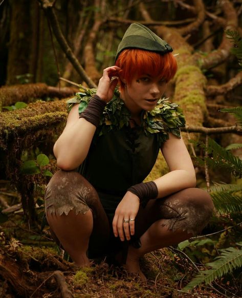 By bukkitbrown on instagram #cosplay #peterpan #bukkitbrown Bukkit Brown, Original Peter Pan, Peter Pan Cosplay, Elf Forest, Peter Pan Neverland, Peter Pan Costume, Storybook Theme, Bad Food, Halloween 2024